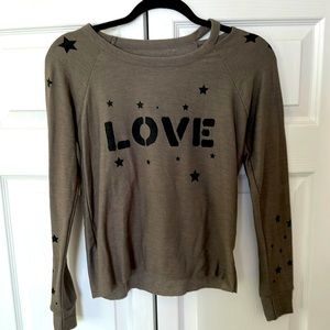 CHASER LOVE sweatshirt with stars